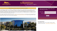 Desktop Screenshot of mgmgrandexhibitorservices.com